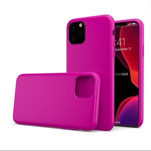 Soft Silicone iPhone 11 Pro Max Case - Fucsia